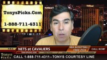 Cleveland Cavaliers vs. Brooklyn Nets Free Pick Prediction NBA Pro Basketball Odds Preview 3-18-2015