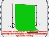 CowboyStudio Photography 10 X 20ft Chromakey Green Muslin Backdrop with 10ft  Heavy Duty Crossbar