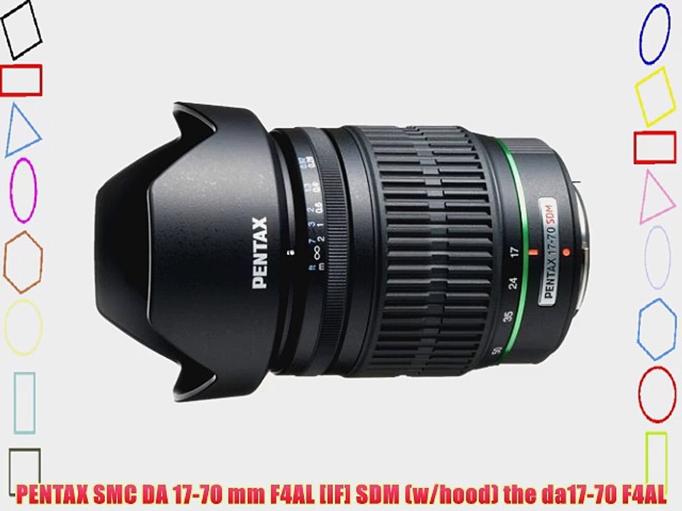 PENTAX SMC DA 17-70 mm F4AL [IF] SDM (w/hood) the da17-70 F4AL