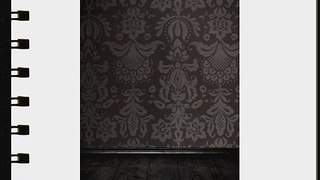 5ft X 7ft Vinyl Photo Backdrop Printed Photography Backgrounds Damask Wallpaper with Wooden