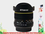 Polaroid Studio Series Ultra Wide Angle 8mm f/3.5 Circular Fisheye Lens For The Nikon D40 D40x
