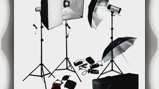 LimoStudio 750W (250W x 3) Professional Photography Studio Flash Strobe Light Lighting Kit