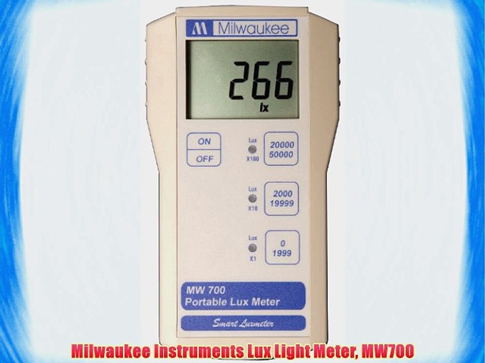 Milwaukee Instruments Lux Light Meter MW700