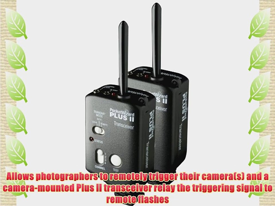 PocketWizard PWP-TR 801-125 PLUS II Transceiver - 2 Pack (Black)