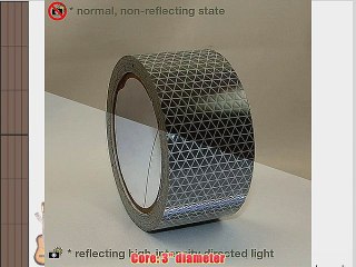 Reflexite REF-DB Retroreflective V92 Daybright Tape: 2 in. x 30 ft. (Silver-White)