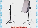 CowboyStudio 320 Watt Photo Studio Monolight Flash Lighting Kit -2 Studio Storbe Lights and