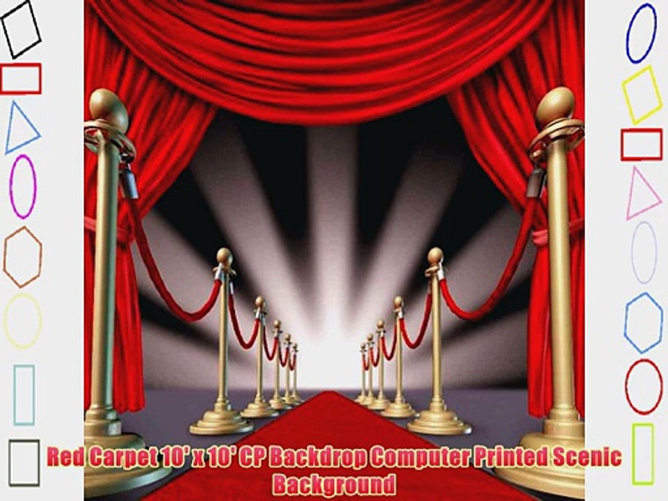 Red Carpet 10' x 10' CP Backdrop Computer Printed Scenic Background