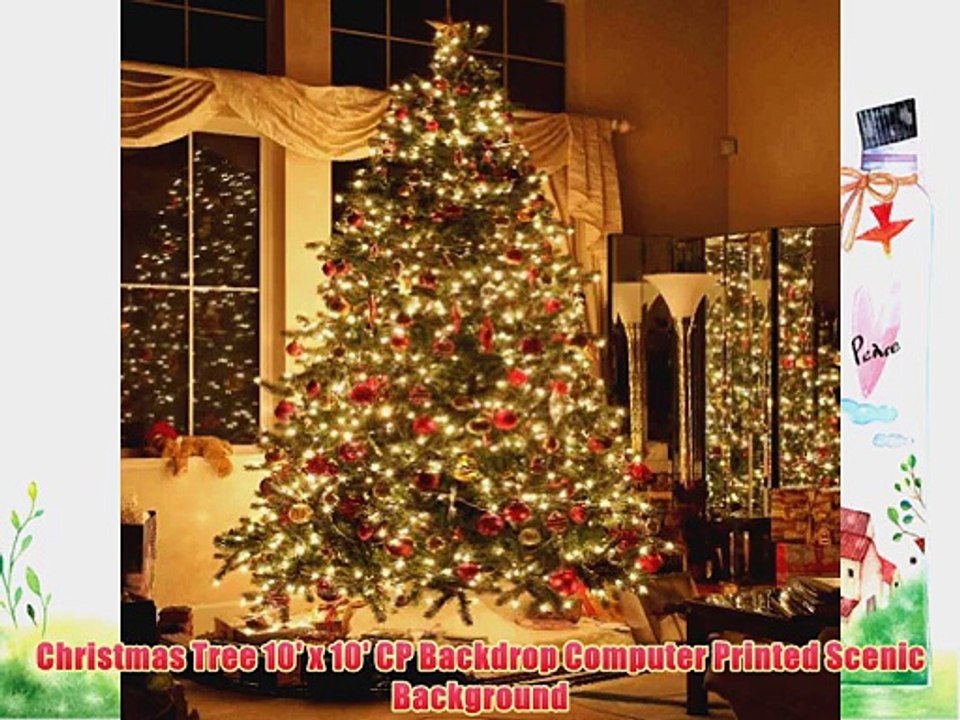 Christmas Tree 10' x 10' CP Backdrop Computer Printed Scenic Background