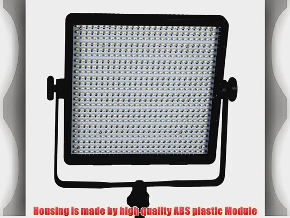ePhoto 600 LED Professional Studio Video Light Panel Photography Lighting Sony V Mount by ePhotoinc