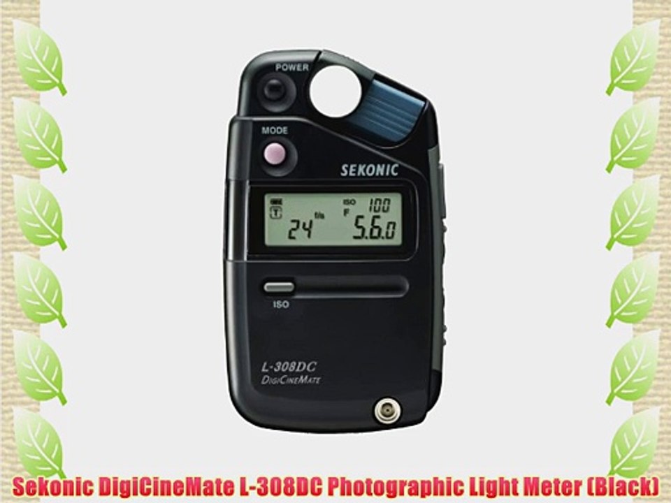 Sekonic DigiCineMate L-308DC Photographic Light Meter (Black)