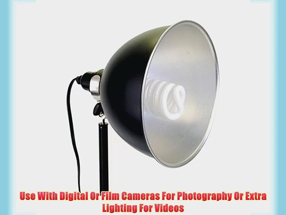 CowboyStudio 670 Watt Premium Photography /Video Studio Triple Reflector Umbrella Lighting