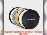 Polaroid Pro Studio 42? 5-In-1 Collapsible Circular Reflector Disc Gold Silver Black White