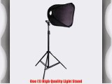 CowboyStudio Single Strobist Speedlite Flash Mount Softbox Photo Lighting Kit with Light Stand