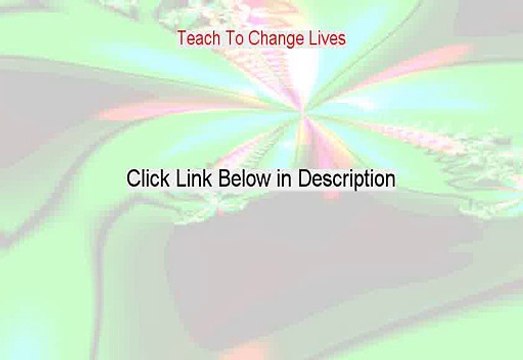 Teach To Change Lives Download PDF (Legit Download)