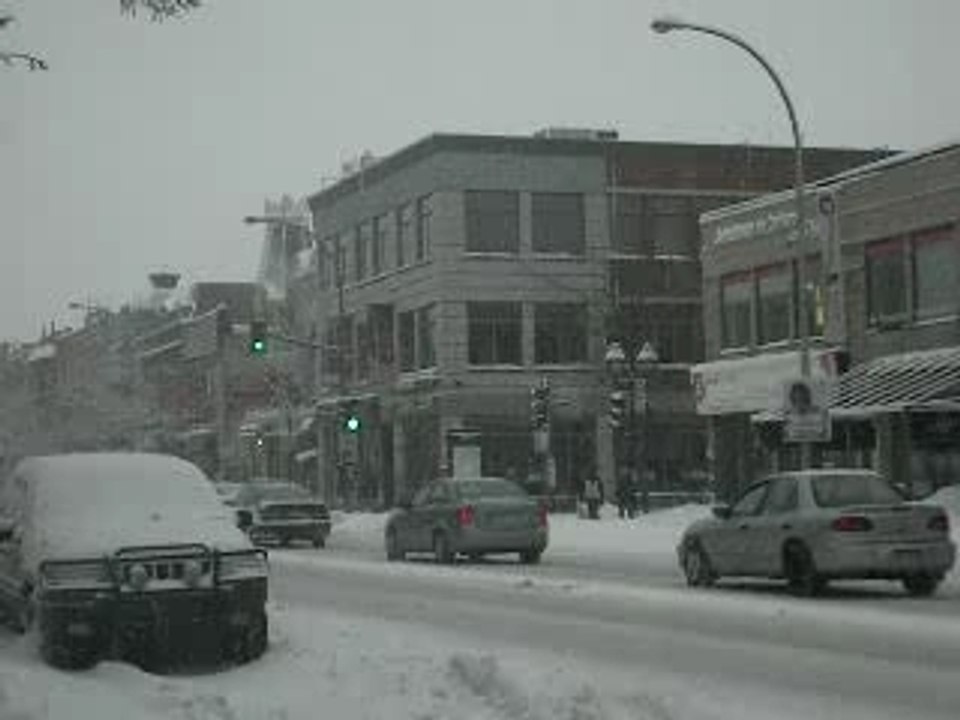 Rue Saint Denis sous la neige