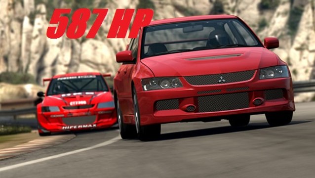 TESTS. LANCER EVO 9 GSR TOURING CAR 587 HP gt6