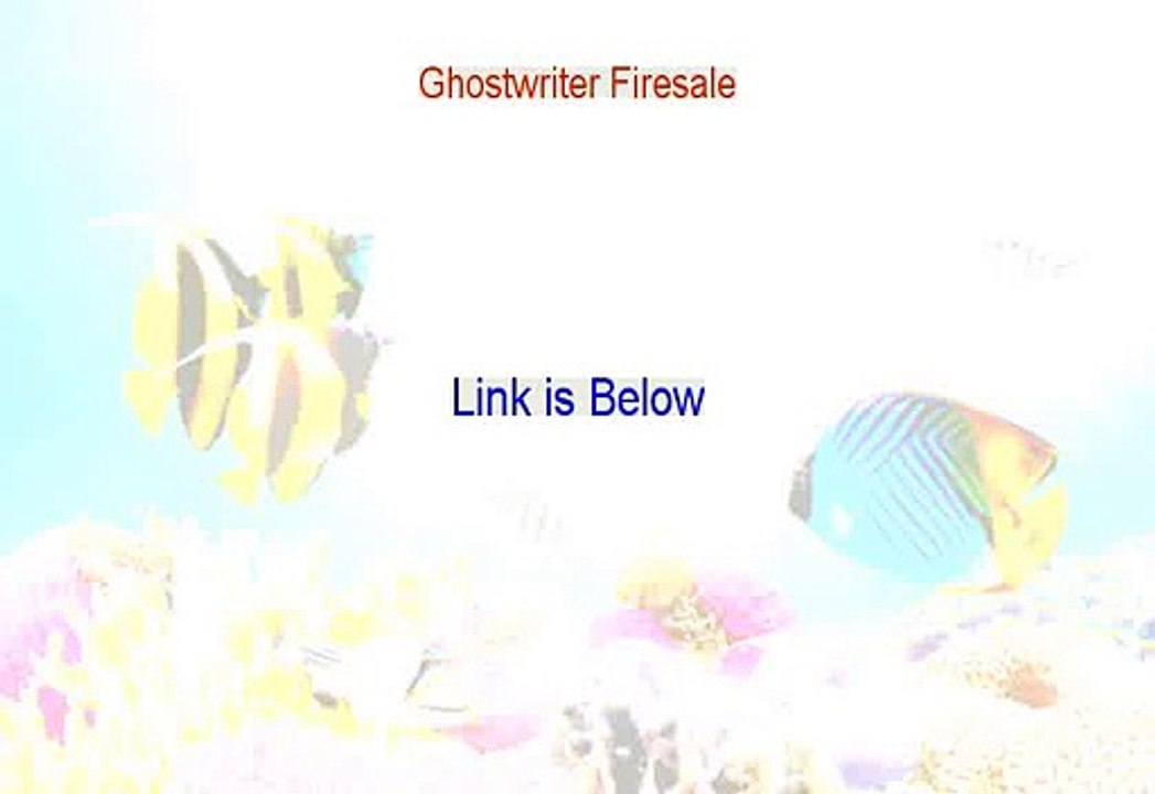 Ghostwriter Firesale PDF - Legit Download (2015)