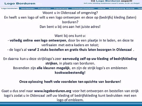 Oldenzaal logo borduren op kleding