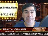 Oklahoma Sooners vs. Albany Great Danes Free Pick Prediction NCAA Tournament College Basketball Odds Preview 3-20-2015