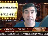Louisville Cardinals vs. UC Irvine Anteaters Free Pick Prediction NCAA Tournament College Basketball Odds Preview 3-20-2015