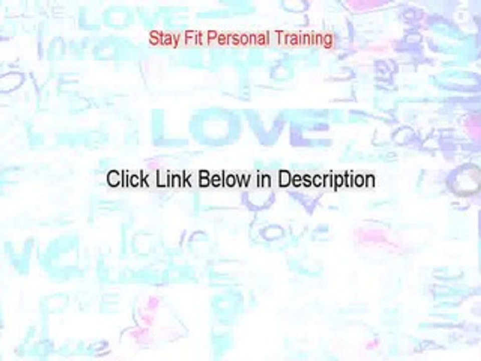 Stay Fit Personal Training Free Review [Video Review]
