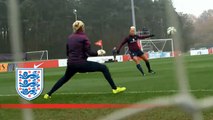 England Germany women's shooting drills | Inside training