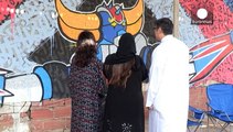 ستريت آرت أو فن الرسم على الجدران يعرف شعبية غير متوقعة في المملكة العربية السعودية