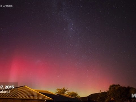 Aurora displays from all over the world, in under a minute