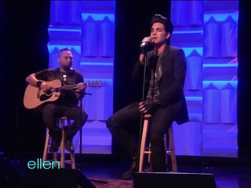 The Ellen DeGeneres Show Adam Lambert   'Whataya Want from Me' Acoustic (February 10th, 2011)