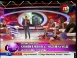 Carmen Barbieri y Nazarena Vélez enfrentadas
