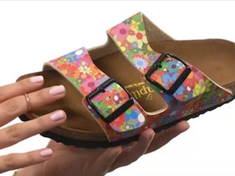 Birkenstock Arizona by Papillio Rambling Rose Blue Birko-Flor™ - TrendzMania.com Free Shipping BOTH Ways