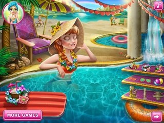 Frozen Anna Pool Celebration