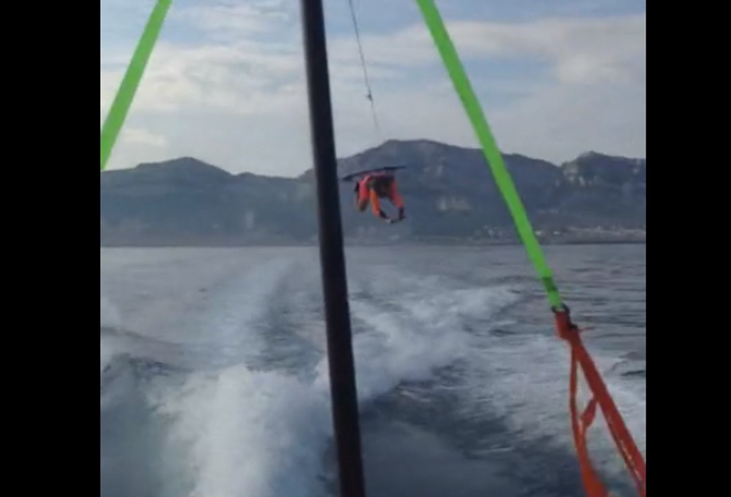 First try Railey Wakeboarding behing