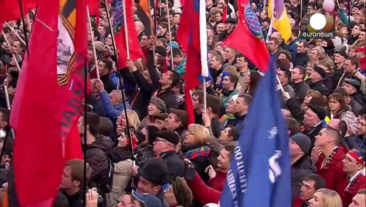 Russland feiert ersten Jahrestag der Krim-Angliederung