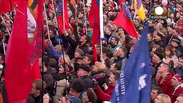 Росія святкує річницю анексії Криму: на мітингу виступив Путін