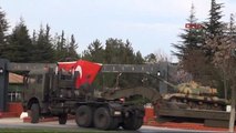 Gaziantep Sınıra Zırhlı Araç Taşıyan Askeri Tır'lar Döndü
