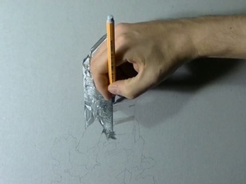 Drawing Time Lapse_ hyaline quartz - hyperrealistic art