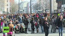 #Blockupy protesters clash with Frankfurt police