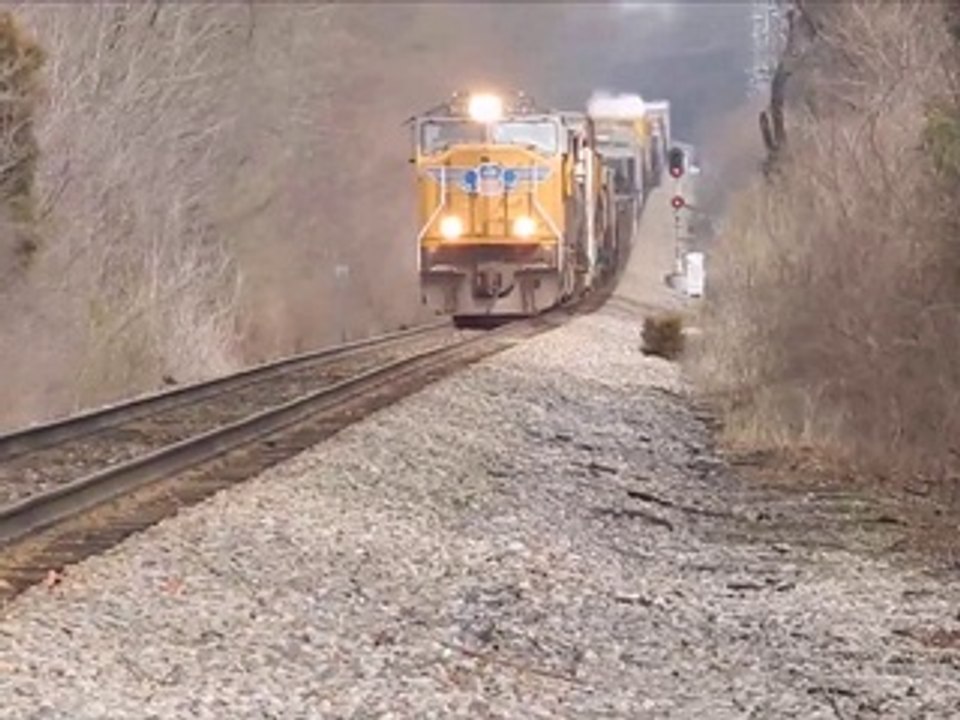 Alternate view of the train accident in Louisville, Kentucky
