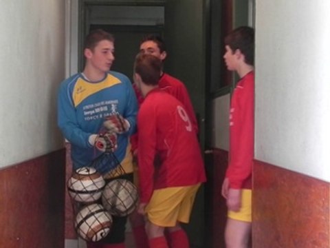 Video de nos U15 à la sortie des vestiares en coupe contre Gd Quevilly