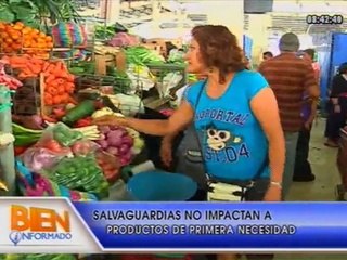 Bien Informado - Salvaguardias no impactan a la canasta básica