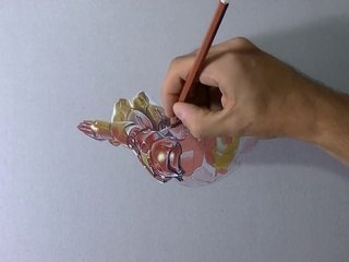Drawing Time Lapse_ Iron Man flight test