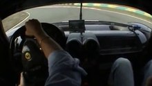 Ferrari FXX Supercar on racetrack and driven hard!!