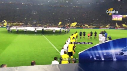دخلة جمهور بوروسيا دورتموند الرائعة في مباراة يوفنتوس