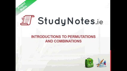 Introduction to Permutations & Combinations