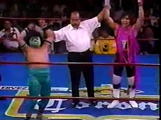 Espectrito/Piratita Morgan/Jerrito Estrada vs Octagoncito/Aguilita Solitaria/Mascarita Sagrada (07/28/91)