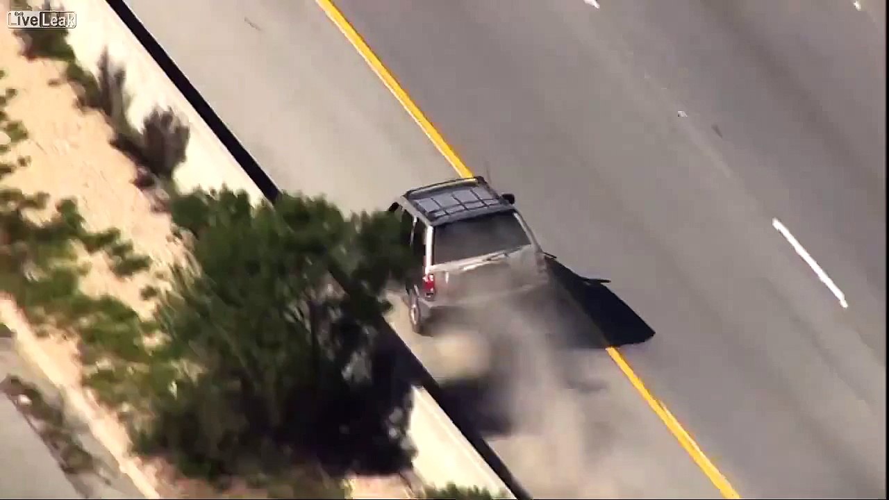 LiveLeak - Police Chase of SUV Ends With Rollover