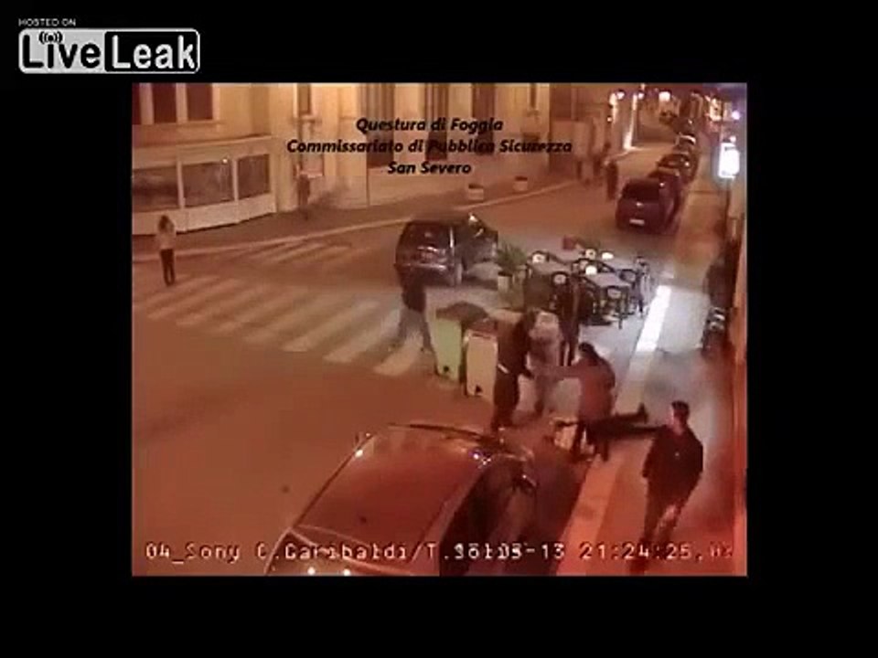 LiveLeak - Moroccan man gets brutally beaten outside a bar
