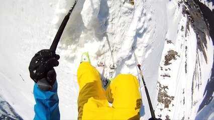 GoPro HD Avalanche Cliff Jump with Matthias Giraud