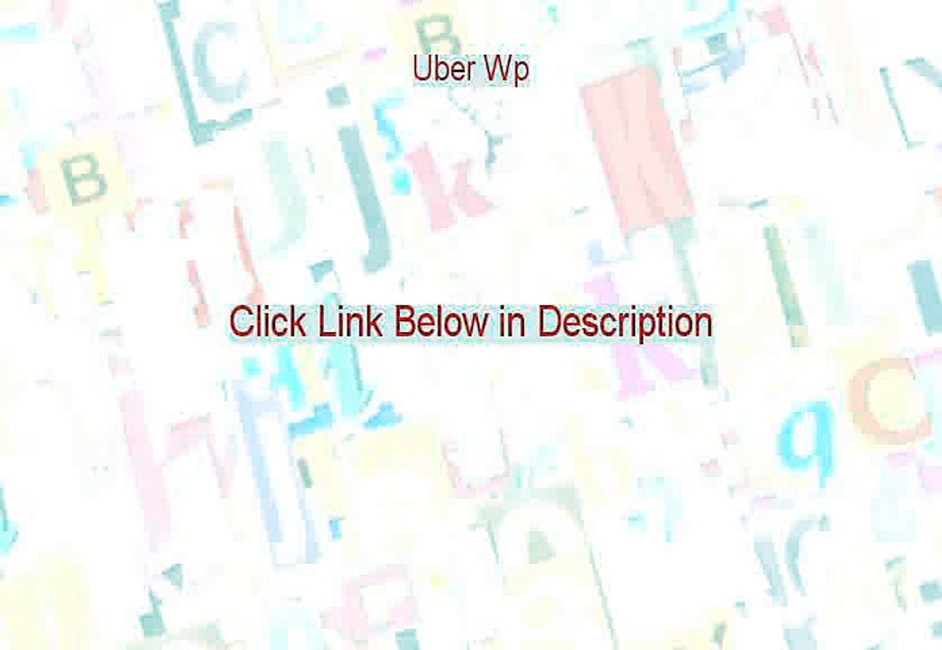 Uber Wp PDF [Download Here]
